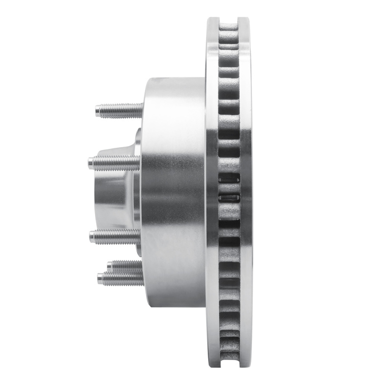 Ford F-250 Super Duty Brake Rotor (1) - Front Right - R1 Concepts - Drilled & Slotted - Silver - `99-`02